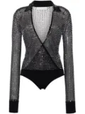 Christopher Esber Cristalla mesh body - Blue