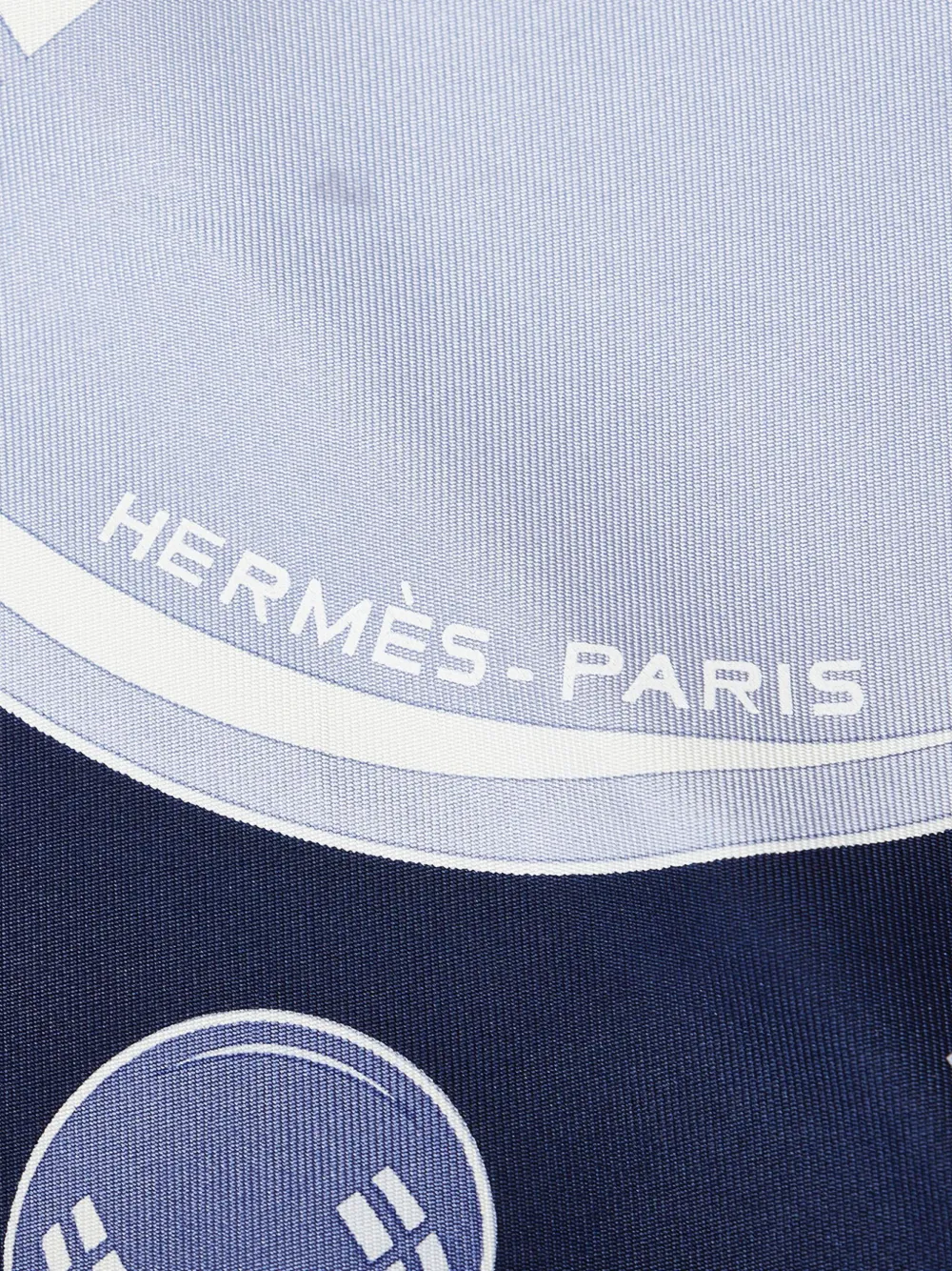 Hermès 1900s pre-owned zijden sjaal - Blauw