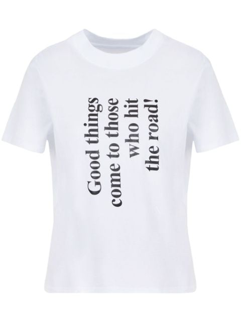 Armani Exchange t-shirt en coton à texte imprimé