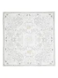 Fabiana Filippi botanical-print square scarf - White