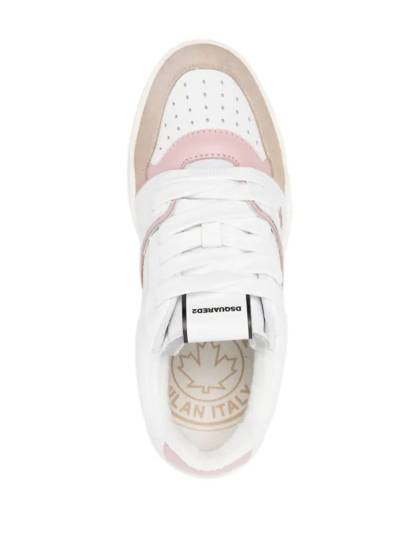 【関税&送料込】Dsquared2 Spiker Sneakers In Leather And Sue Spiker Sneakers