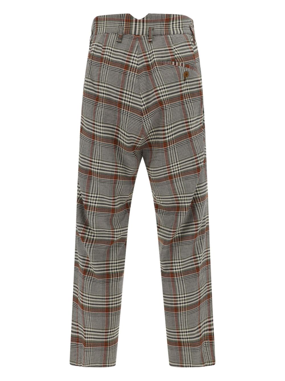 Vivienne Westwood Cruise tartan-check drop-crotch trousers - Groen