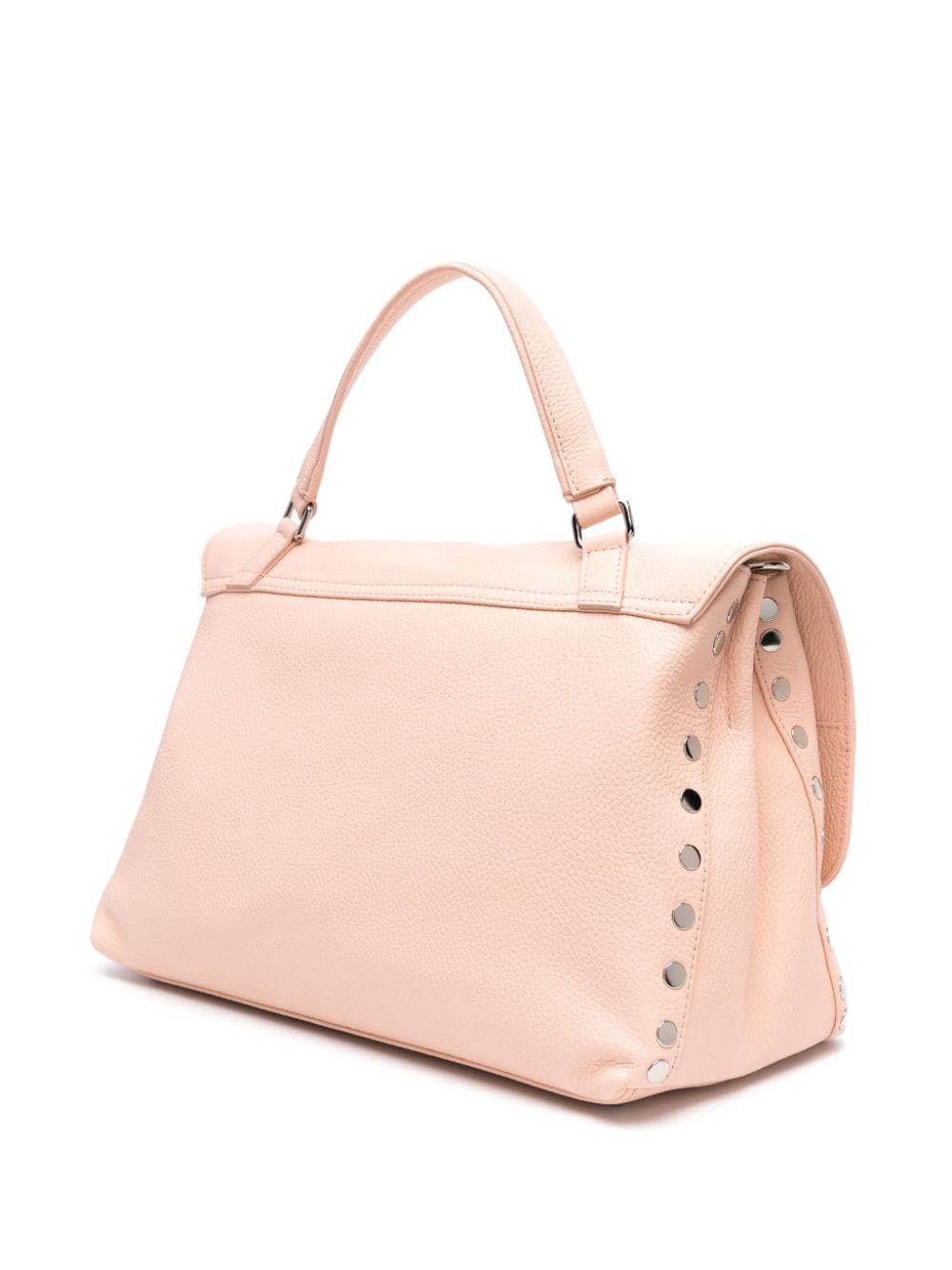 Shop Zanellato Medium Postina Leather Bag In Rosa