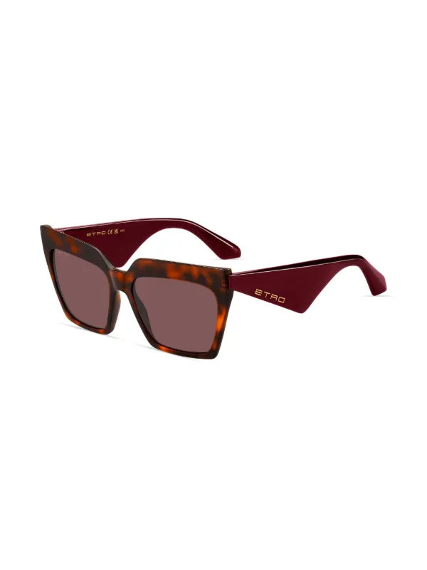 ETRO Tailoring cat-eye Sunglasses | Red | FARFETCH BH display picture 3