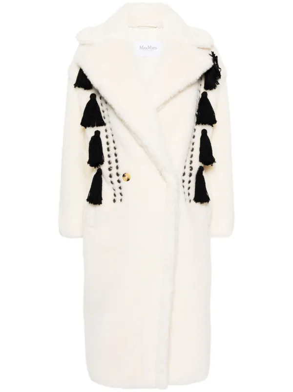 Max Mara faux fur double breasted Coat Farfetch