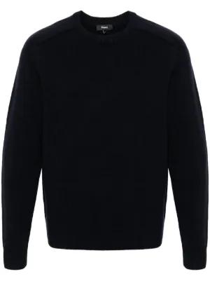 Jil Sander サイドスリット ウールセーター | ブルー | FARFETCH JP
