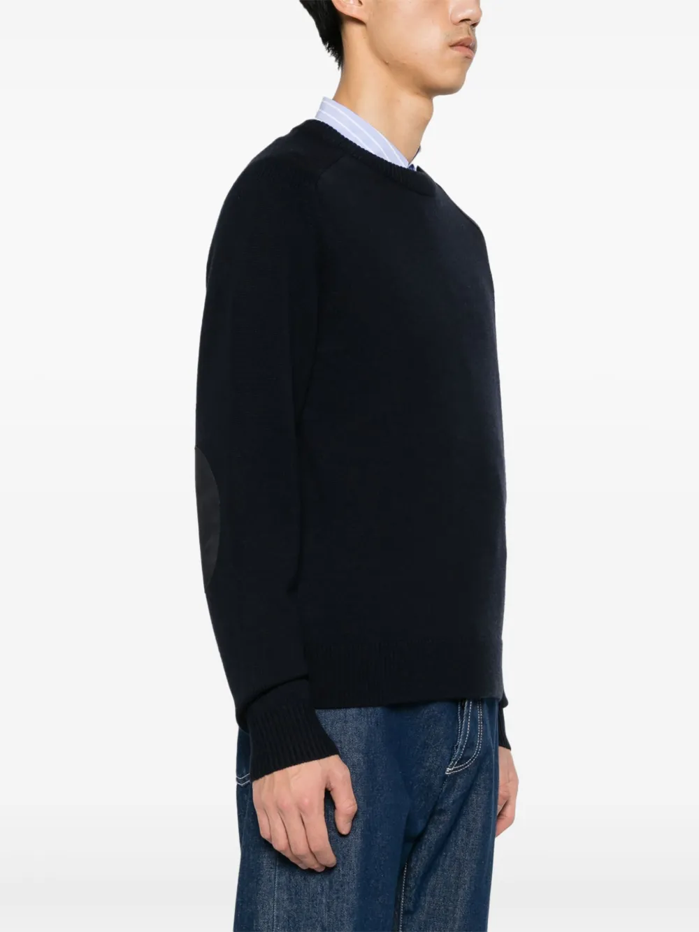 Theory Morlan gebreide trui Blauw