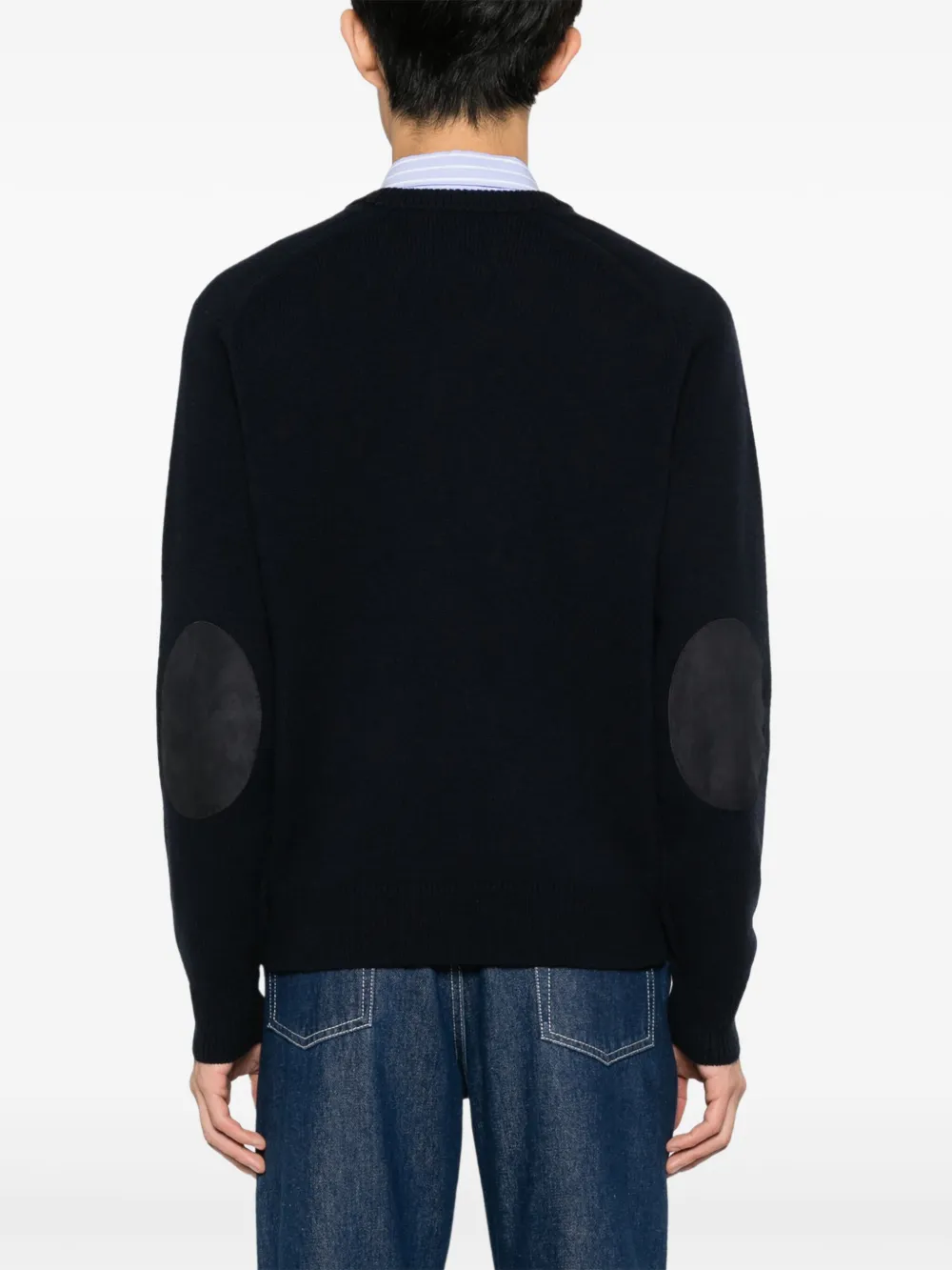Theory Morlan gebreide trui Blauw