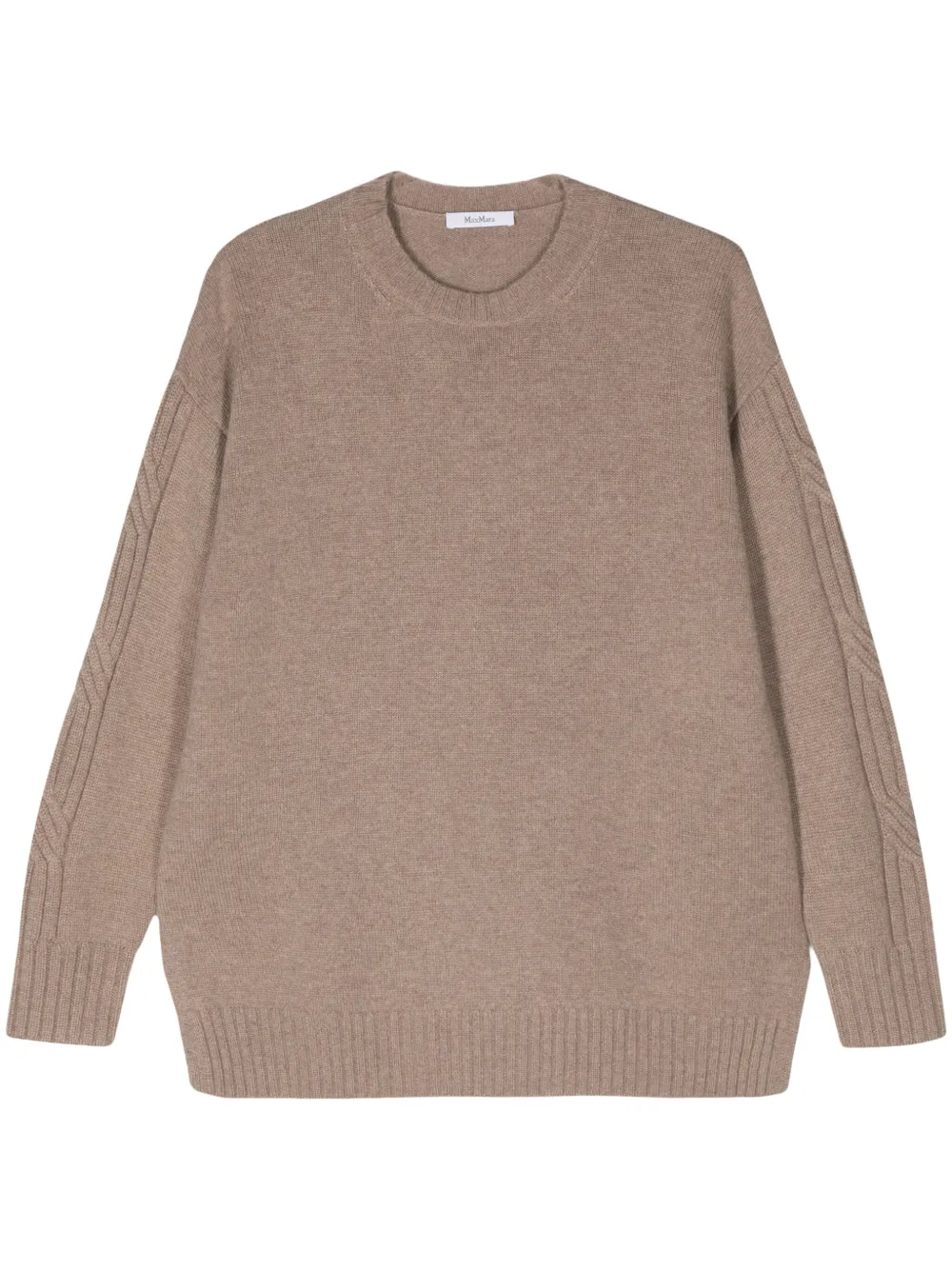 Max Mara Maglione girocollo - Marrone