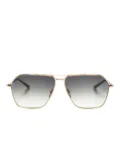 Jacques Marie Mage Stellar navigator-frame sunglasses - Black