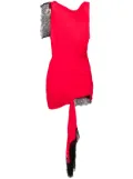 Christopher Esber Galathea asymmetric midi dress - Red