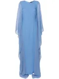 Taller Marmo Adriatica sheer-sleeve gown - Blue