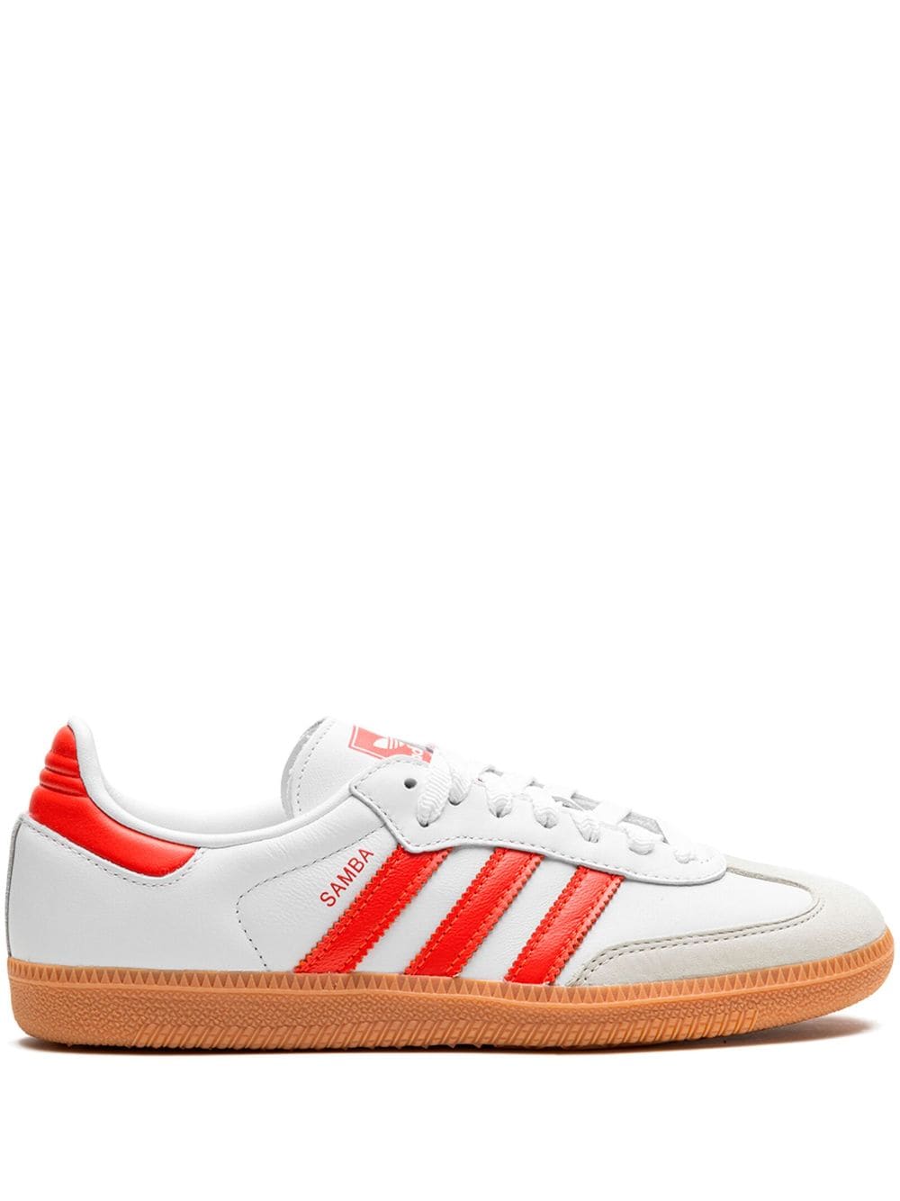 Shop Adidas Originals Samba "white/solar Red" Sneakers