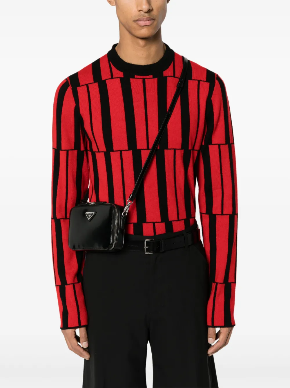 Prada Brique messengertas - Zwart