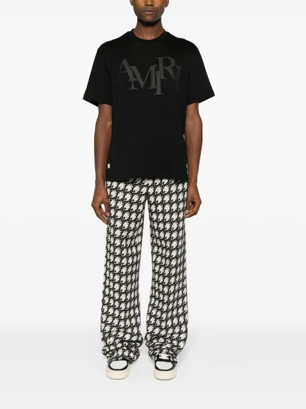 【関税込み】AMIRI ブラック Staggered フーディ AMIRI Staggered パーカー | ブラック | FARFETCH JP