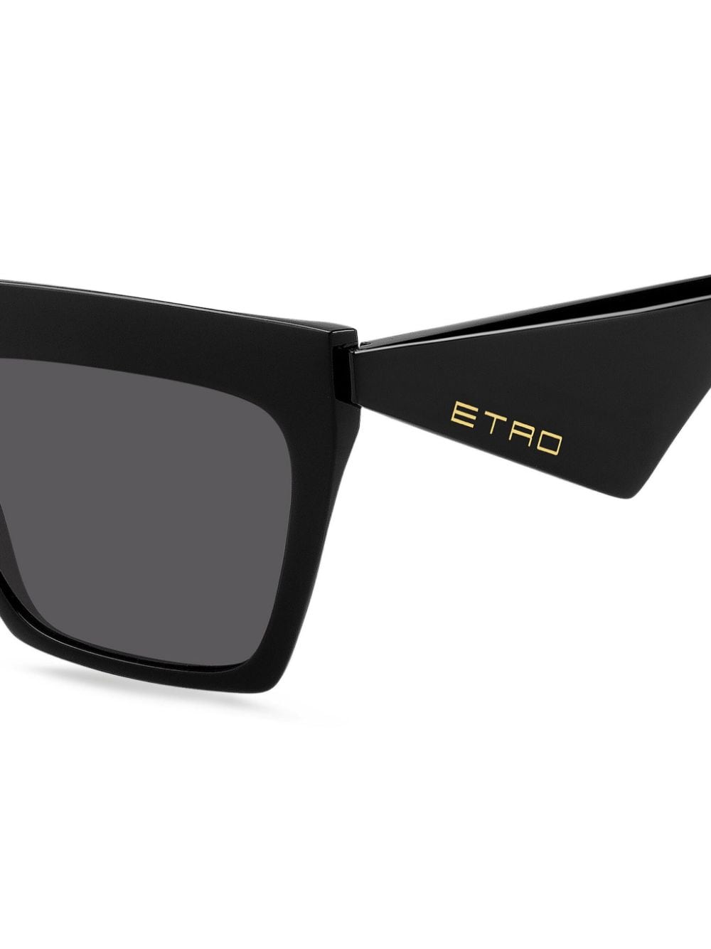 Shop Etro Tailoring Cat-eye Sunglasses In Black