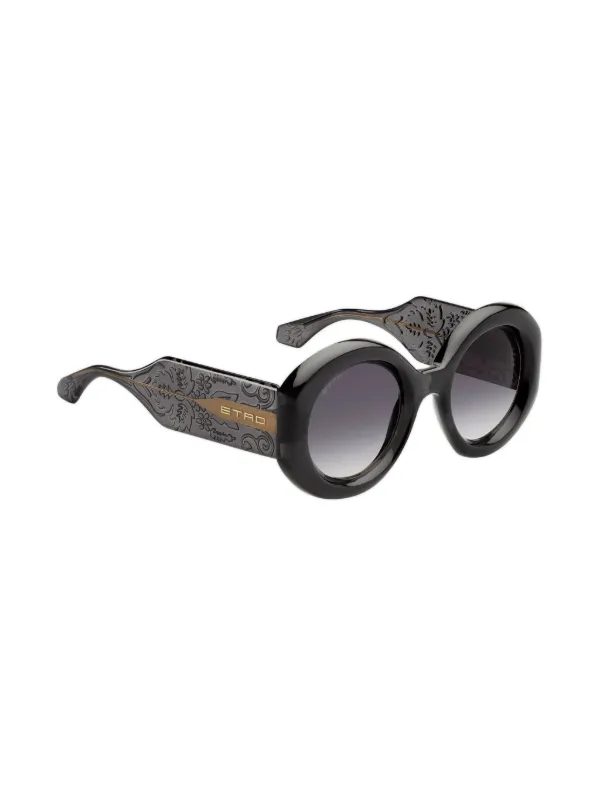 ETRO Paisley round-frame Sunglasses | Black | FARFETCH