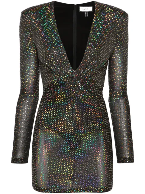 NISSA long-sleeve sequined minidress