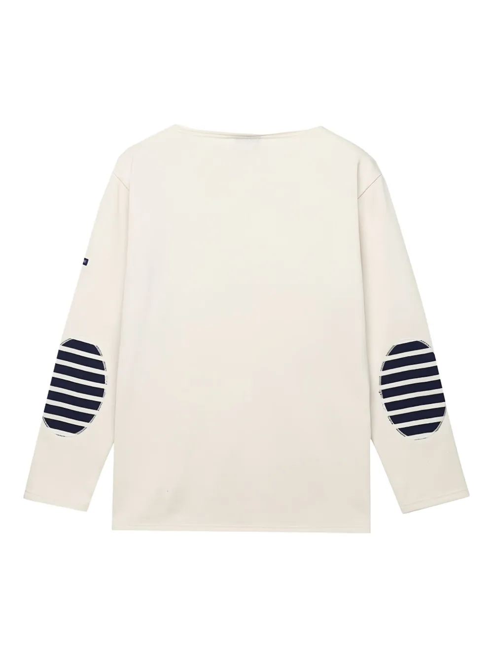 Saint James striped-patch T-shirt - Beige