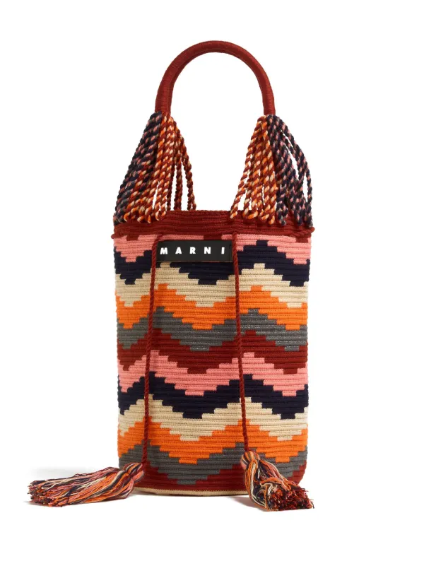 Marni Market Cot Knitted Bucket Bag - Farfetch