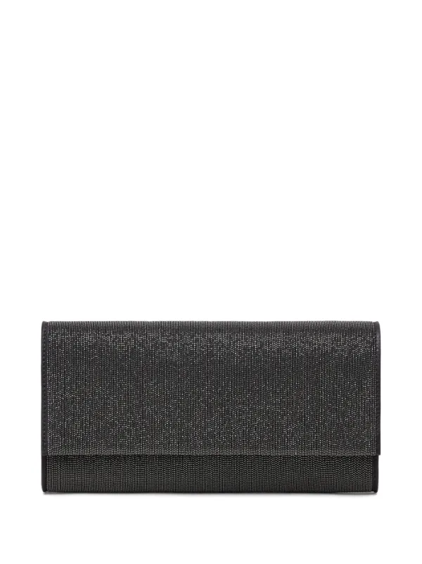 Brunello Cucinelli Precious Monili Chain Clutch Bag | Grey