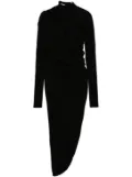 Christopher Esber asymmetric draped maxi dress - Black