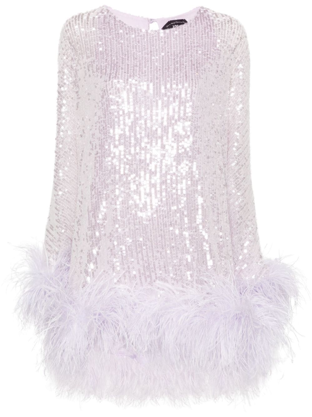Shop Taller Marmo Vegas Sequinned Minidress In Purple