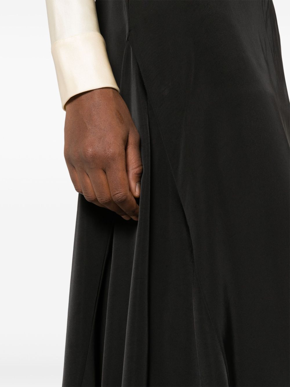 Jil Sander Asymmetrische midi-rok Zwart