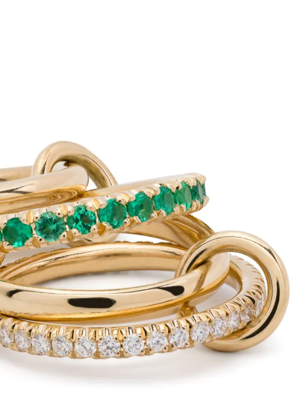 Spinelli Kilcollin 18k Yellow Gold Halley Emerald And Diamond Ring Gold FARFETCH AZ