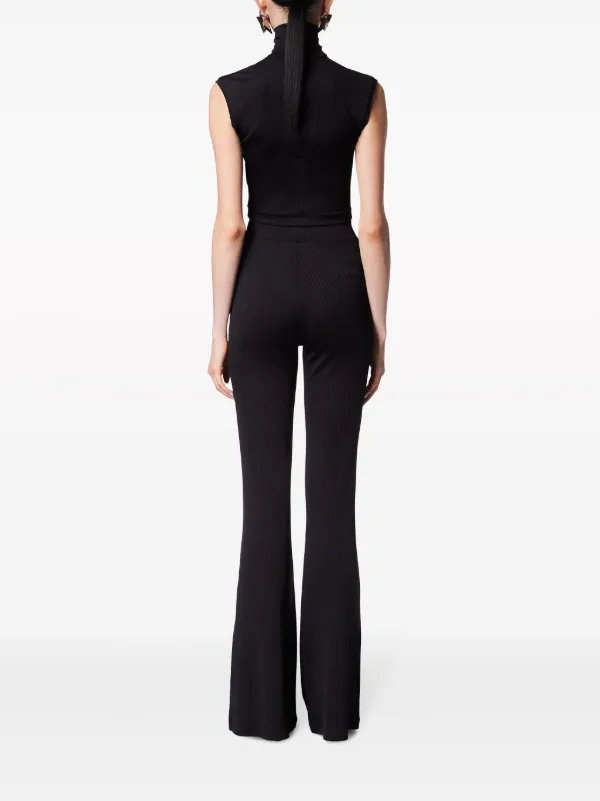 パンツ ApartmentThree High-WaistedFlareTrousers AREA star-stud high-waist Flared Trousers | Black | FARFETCH