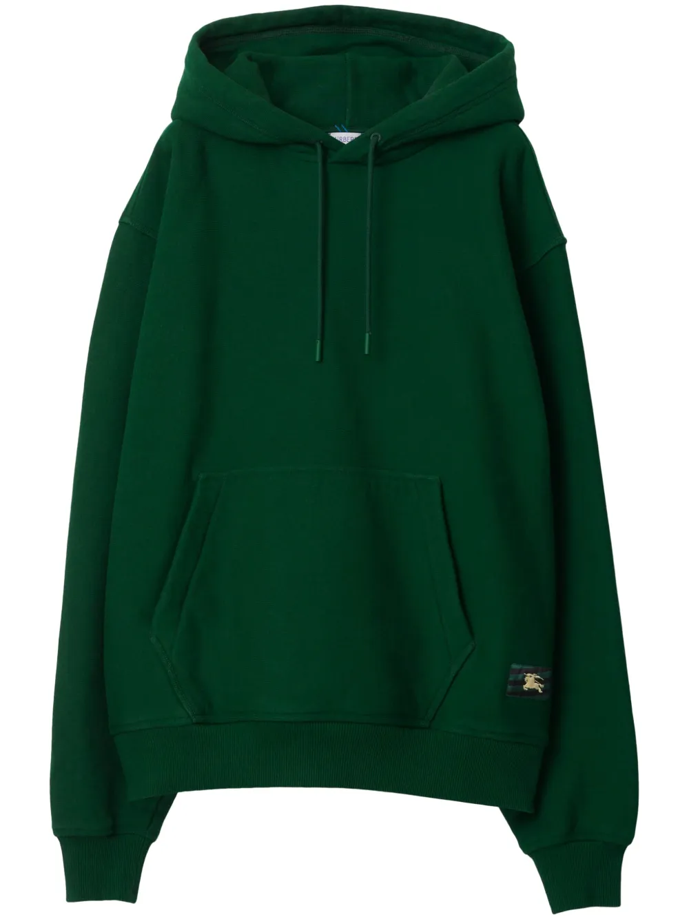 Burberry EKD drawstring cotton hoodie – Green Burberry EKD drawstring cotton hoodie – Green