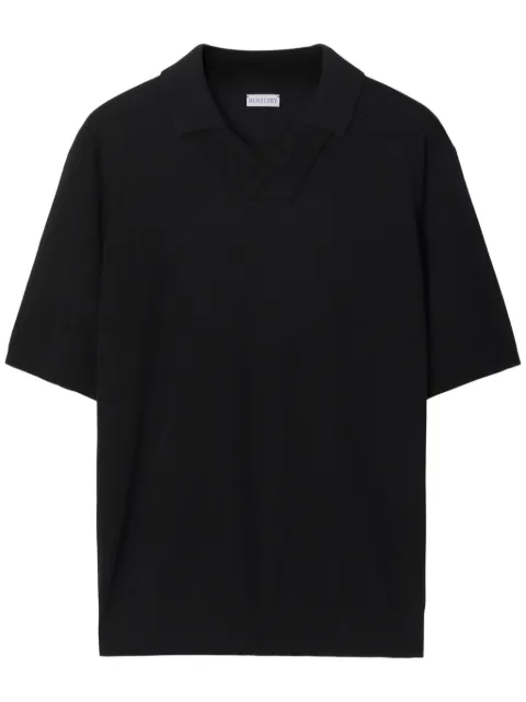 Affordable Burberry V-neck wool polo shirt Men