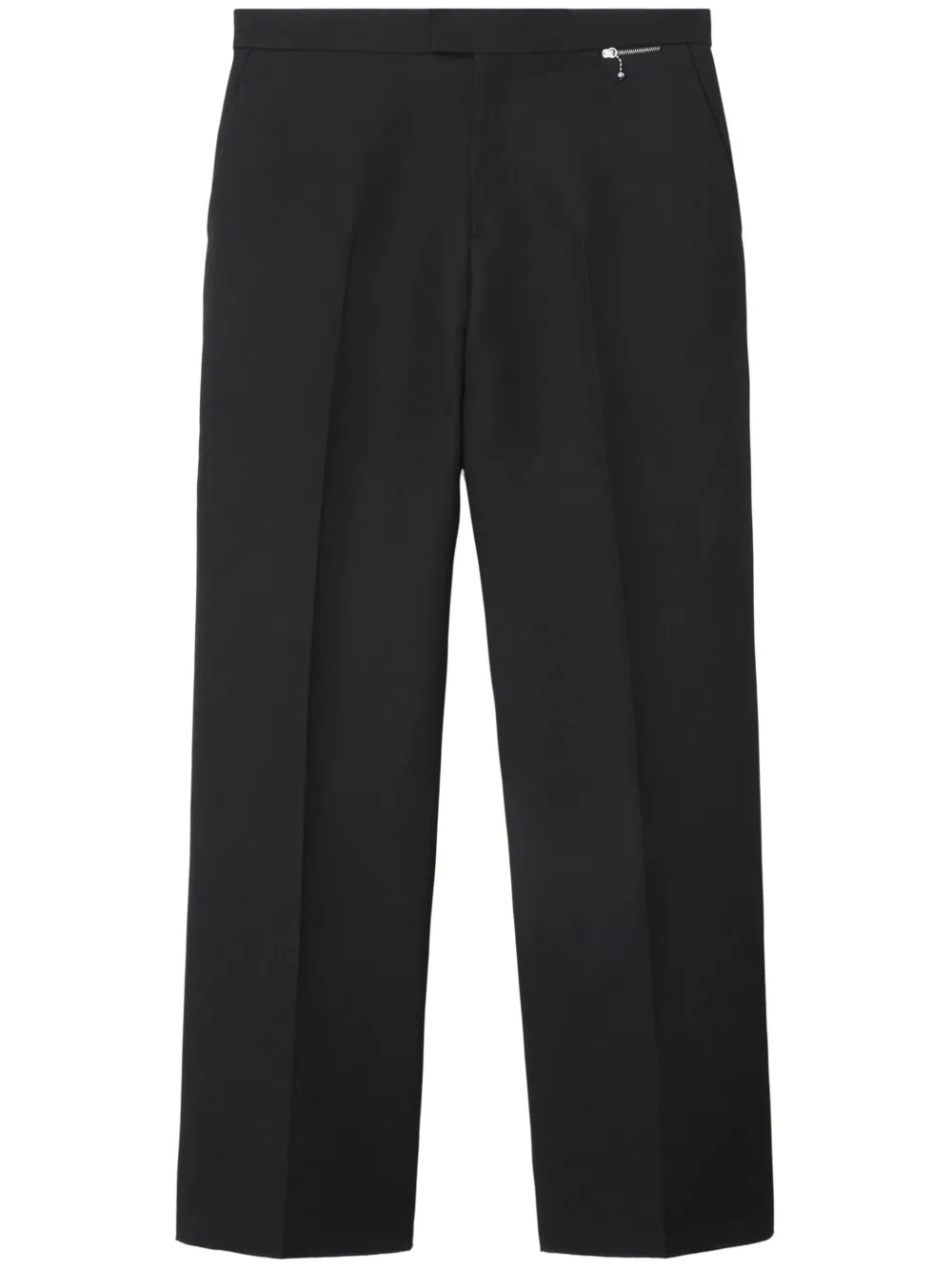 Burberry Straight-leg Tailored Trousers In Grey