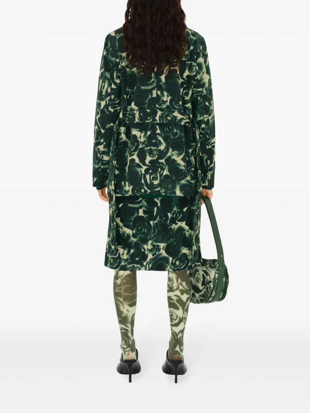 Burberry Gewaxt jack Groen