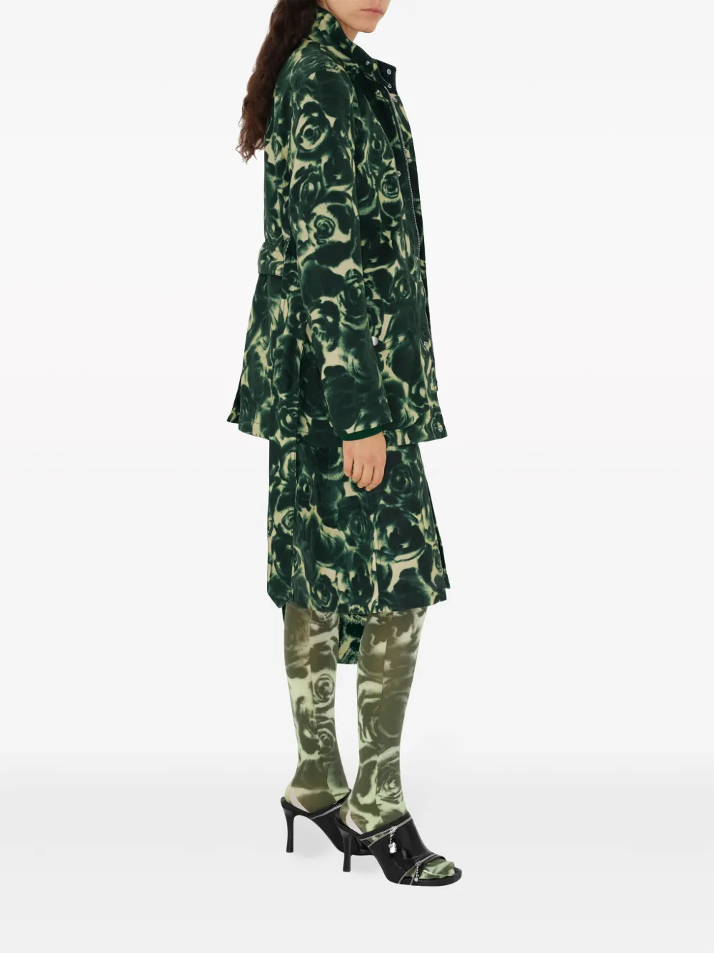 Burberry Gewaxt jack Groen