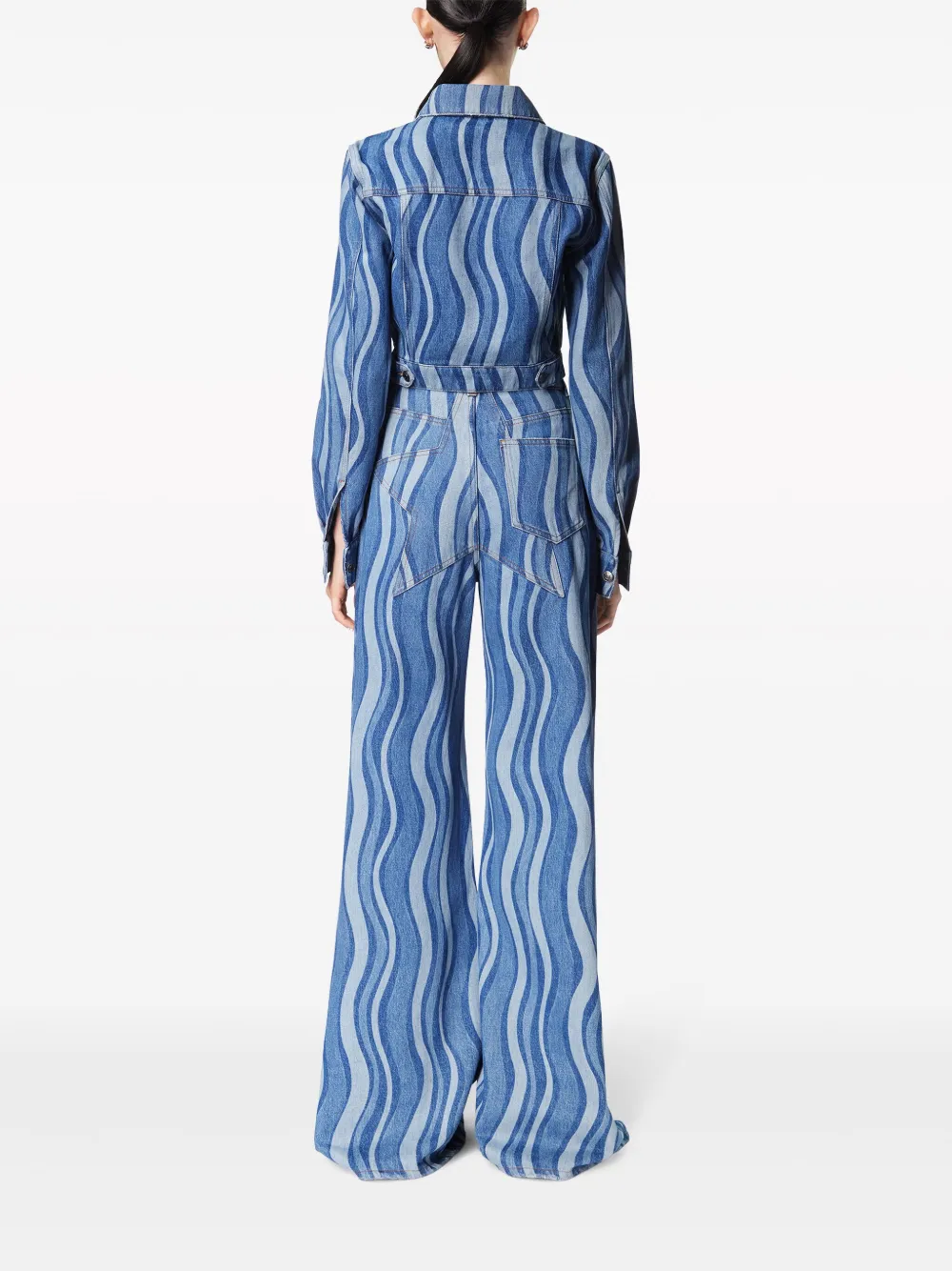  Area Sunray Wide-leg Jeans - Blue 