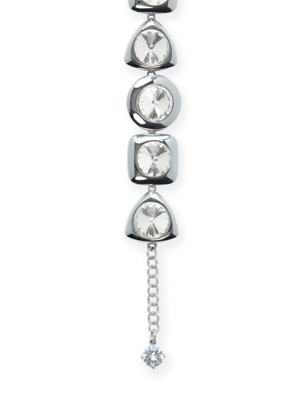 Shop Area Crystal-embellished Drop Bracelet In Silver