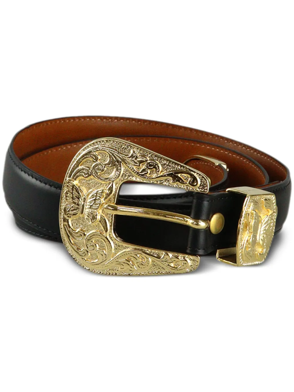 Needles Papillon Western Leather Belt Farfetch