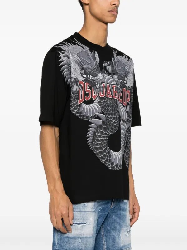 DSQUARED2 ロゴ Tシャツ | ブラック | FARFETCH JP