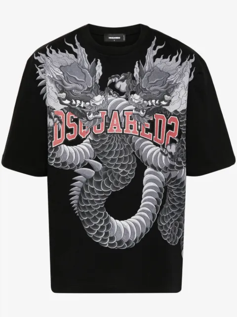 DSQUARED2 logo-print cotton T-shirt