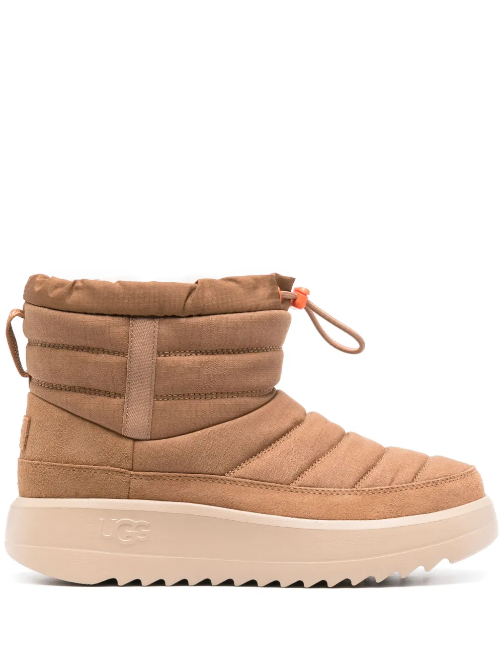 Ugg Maxxer Mini Leather Boot In Neutrals