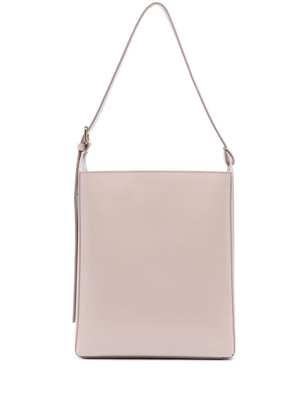 Shop Apc Virginie Leather Shoulder Bag In Grey