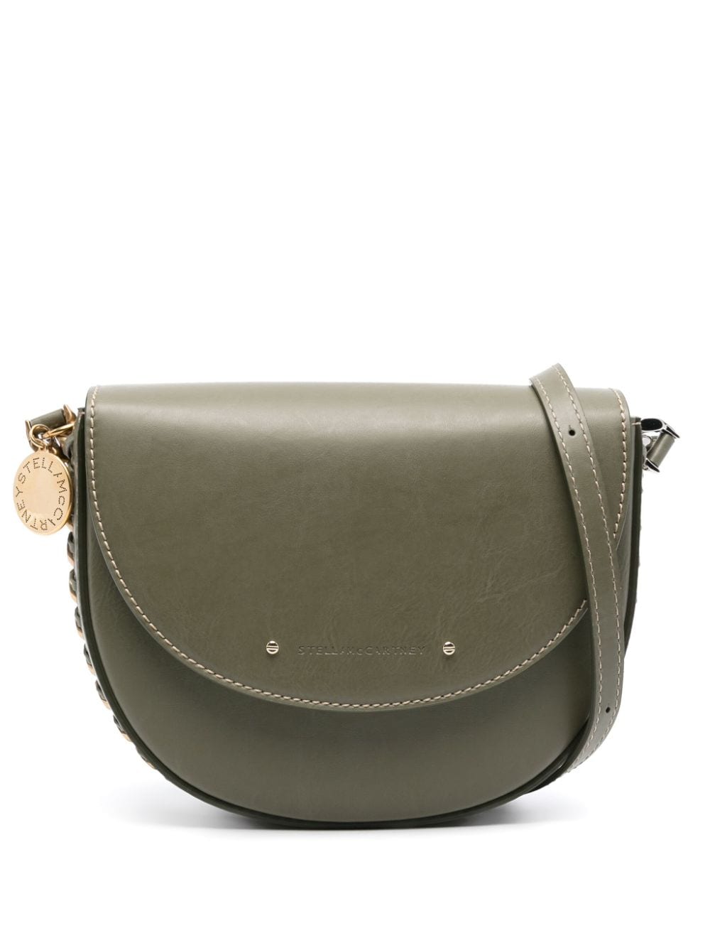Stella Mccartney Medium Frayme Shoulder Bag In Green