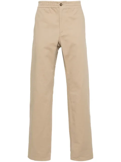 A.P.C. pantalon en coton à coupe droite