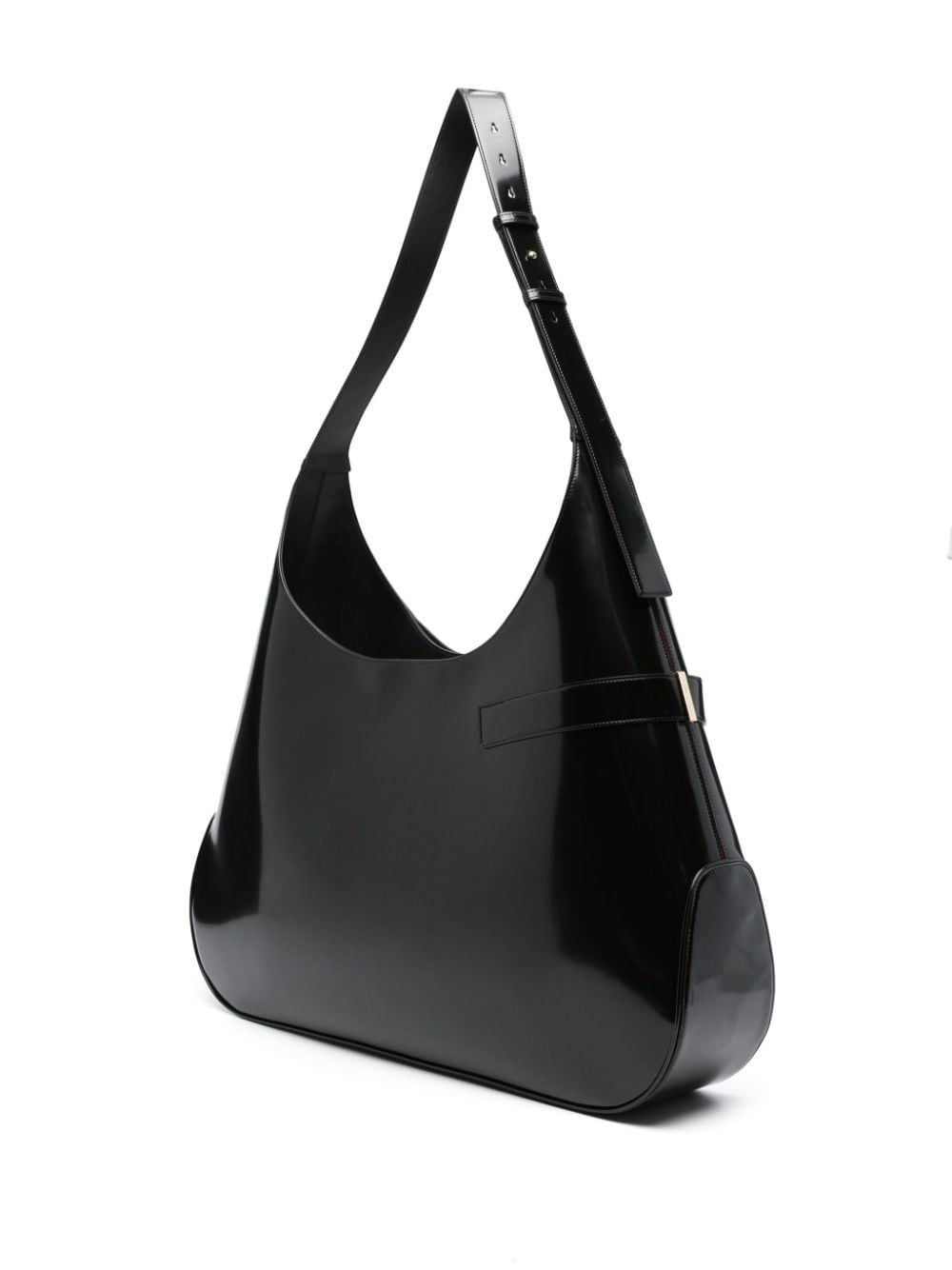 Shop Ferragamo Extra Large Hobo Shoulder Bag In Black