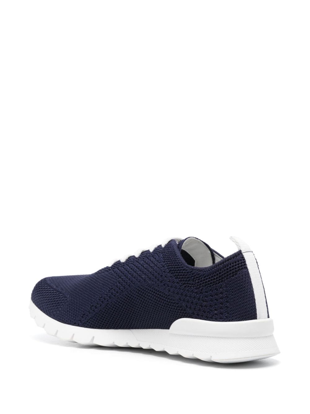 Shop Kiton Embroidered-logo Sneakers In Blue