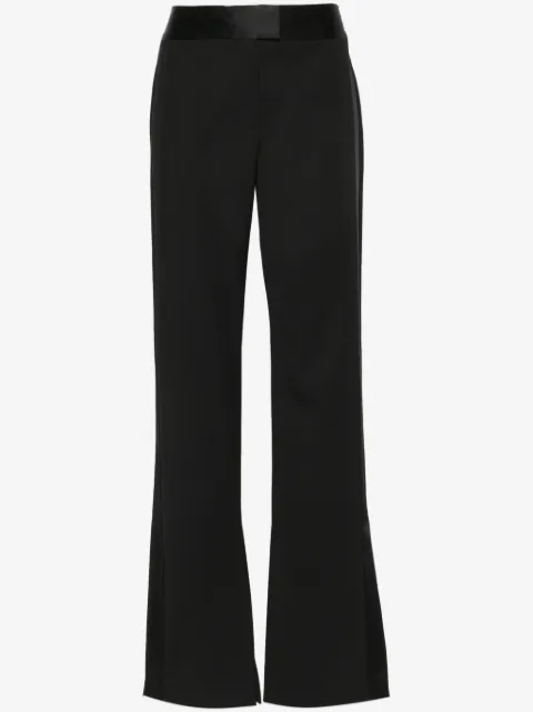 Off-White pantalon en laine à bandes contrastantes