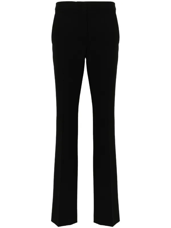 Moschino Press-creased Straight-leg Trousers in Black