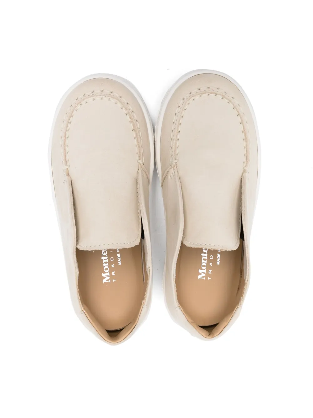 Shop Andrea Montelpare Suede Slip-on Sneakers In Neutrals