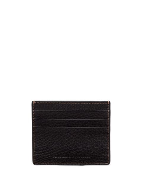 Brunello Cucinelli logo-debossed leather cardholder